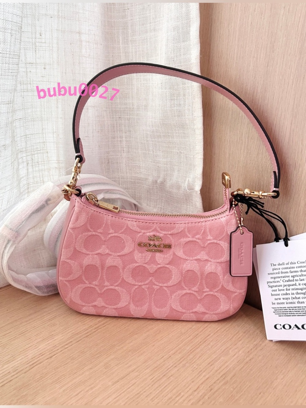 NWT💕Coach Teri Mini Crossbody Bag
In Signature Denim Light Pink CFF97 Shoulder